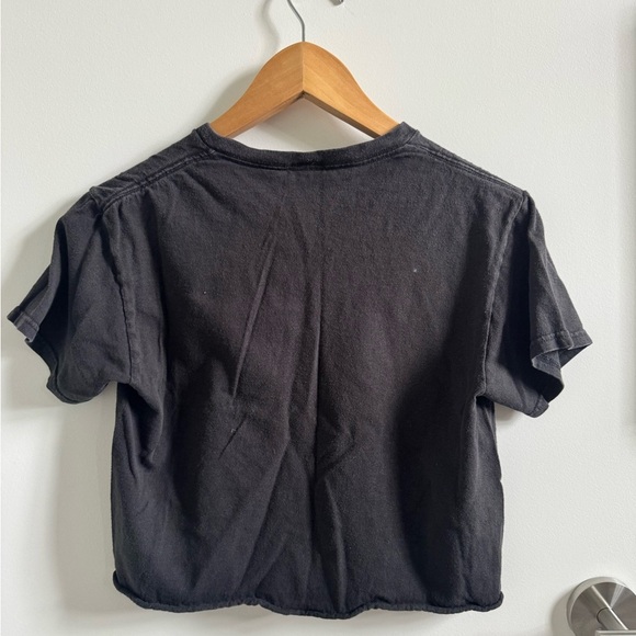 Junk Food Clothing women’s vintage looking -PEANUTS -  Halloween T-Shirt - Black - Picture 3 of 3